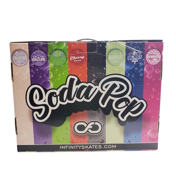 Infinity Skates Soda Pop Grape Roller-Skates Girl's M 3-6 Adjustable New Purple - Picture 13 of 14